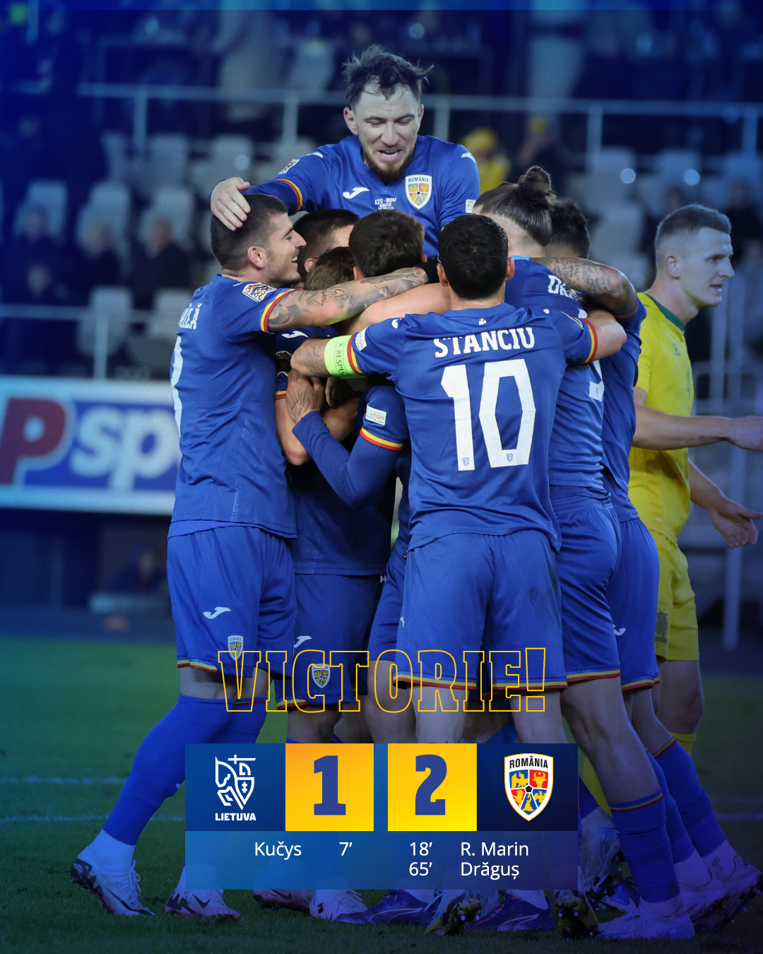 Tricolorii, încă o victorie în UEFA Nations League Tricolorii, încă o victorie în UEFA Nations League