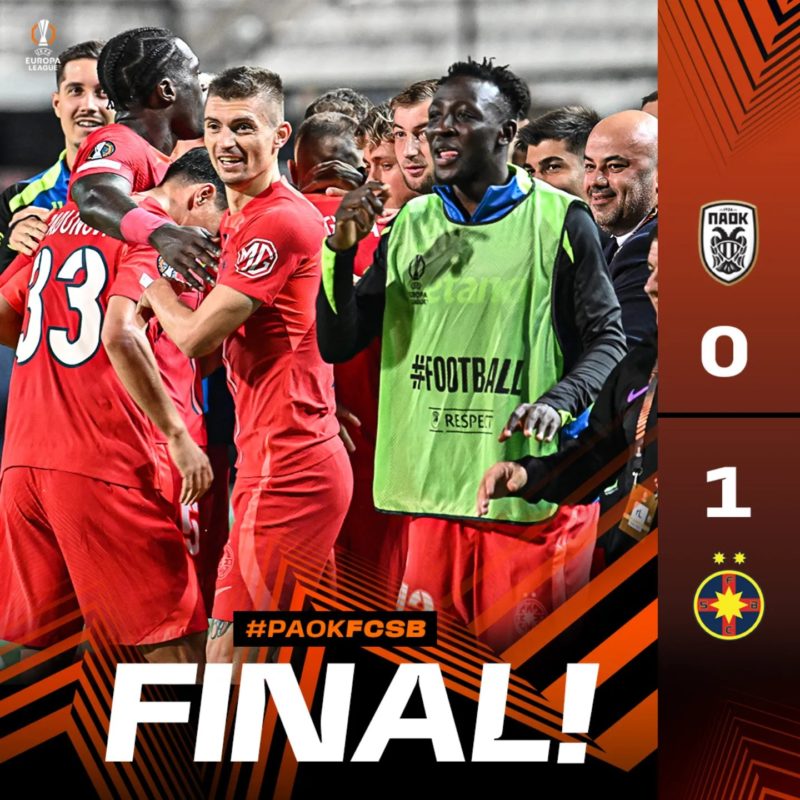A doua victorie pentru FCSB în Europa League