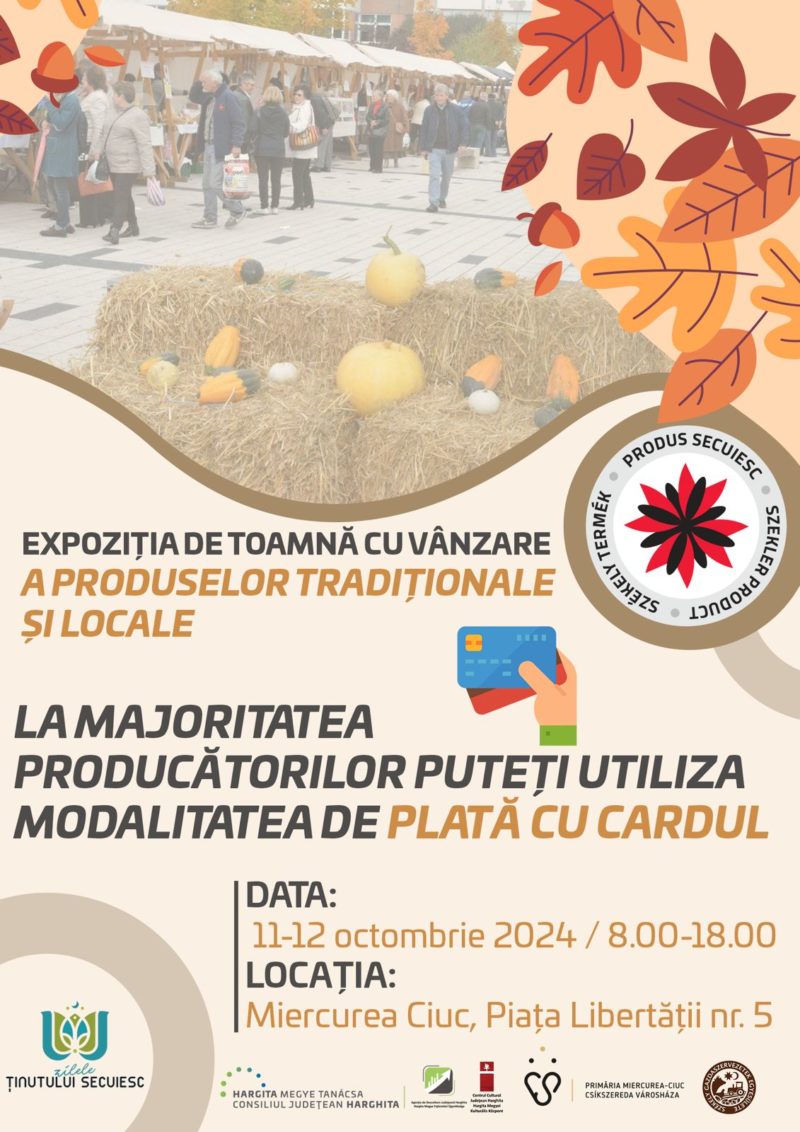 Vineri, la Miercure-Ciuc, se deschide Târgul produselor locale și tradiționale