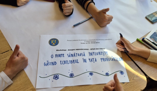 Polițiștii harghiteni au desfășurat activități de promovare a sănătății mentale în rândul elevilor