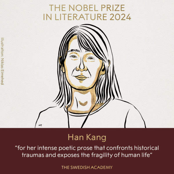 Premiul Nobel pentru Literatură i-a fost decernat autoarei sud-coreene Han Kang