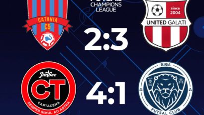 Gălățenii, prima victorie în Liga Campionilor la futsal