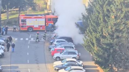Două autoturisme au ars în municipiul Miercurea Ciuc