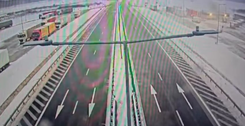 A1 între Sibiu și Boita se închide din cauza rafalelor puternice de vânt