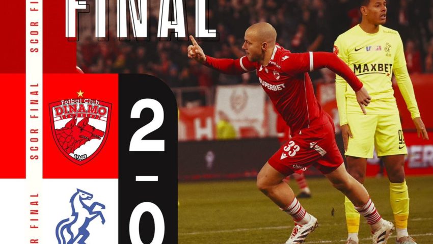 Dinamo, lider în SuperLiga de fotbal Dinamo, lider în SuperLiga de fotbal