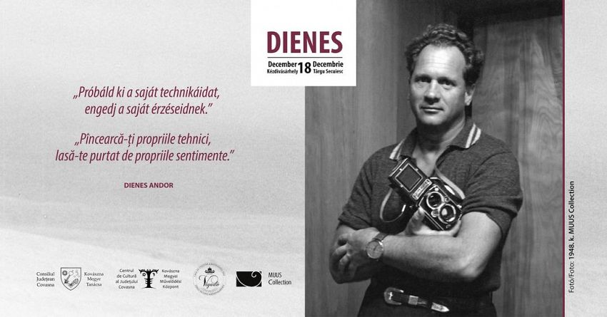 O placă dedicată lui Andre de Dienes, fotograful multor staruri americane, va fi dezvelită la Târgu Secuiesc