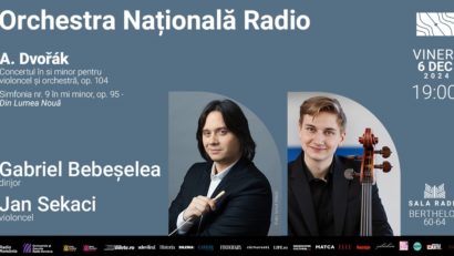 Gabriel Bebeșelea dirijează, la Sala Radio, Simfonia Din lumea nouă de Dvořák