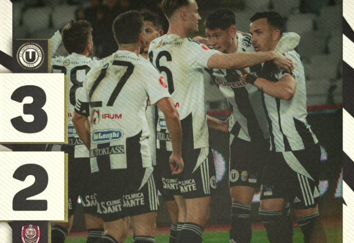 U Cluj redevine liderul SuperLigii de fotbal