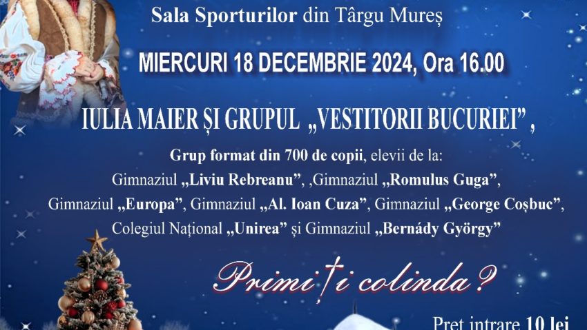 Superconcert de Crăciun ‘Asta-i Casa Cea Frumoasă’ la Târgu Mureş Superconcert de Crăciun ‘Asta-i Casa Cea Frumoasă’ la Târgu Mureş