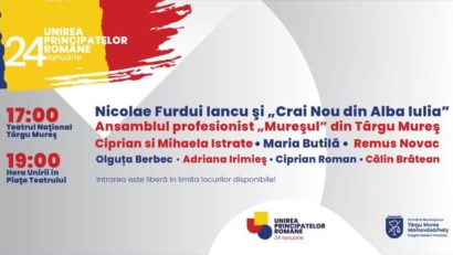 Unirea Principatelor, marcată în Mureş, Harghita şi Covasna