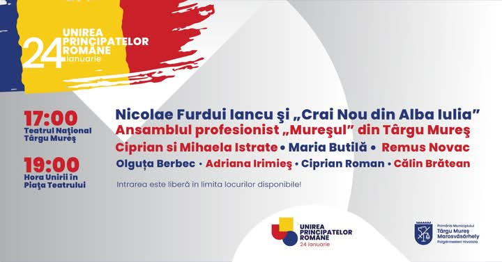 Unirea Principatelor, marcată în Mureş, Harghita şi Covasna Unirea Principatelor, marcată în Mureş, Harghita şi Covasna