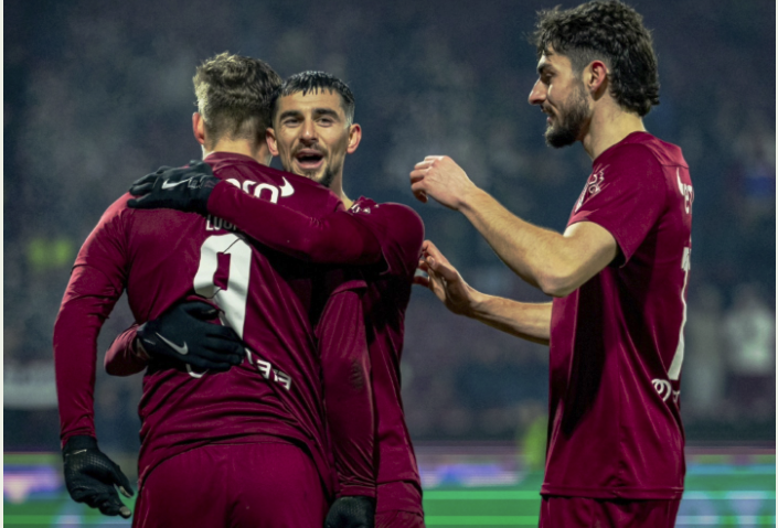 CFR a urcat pe podiumul SuperLigii de fotbal