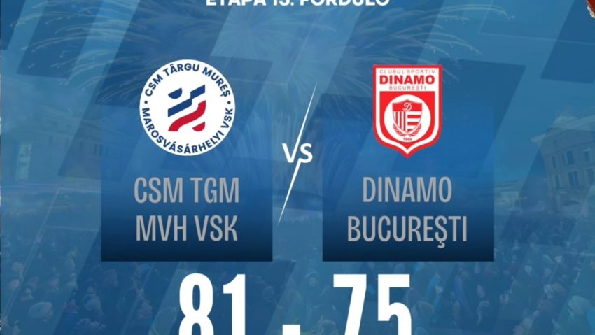 Baschetbaliștii mureșeni au învins pe Dinamo