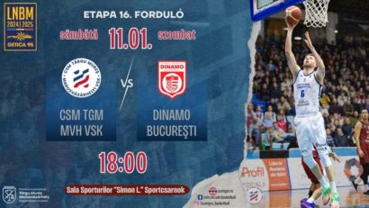 Baschetbaliștii mureșeni întâlnesc Dinamo