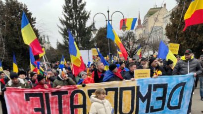 Protest de amploare AUR la Târgu Mureș