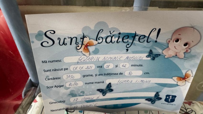 Béla şi Dominic, primii doi bebeluşi născuţi în 2025 la Spitalul Judeţean din Sfântu Gheorghe Béla şi Dominic, primii doi bebeluşi născuţi în 2025 la Spitalul Judeţean din Sfântu Gheorghe
