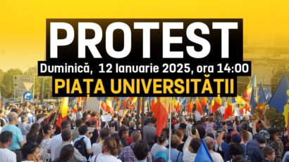 Miting pentru democrație organizat de AUR în Capitală