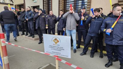 Gardienii de la Penitenciarul Codlea au protestat, din nou, nemulțumiți de „ordonanța trenuleț”