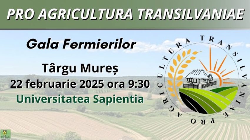 Municipiul Tg. Mureș găzduiește a III-a ediție a Galei Pro Agricultura Transilvaniae