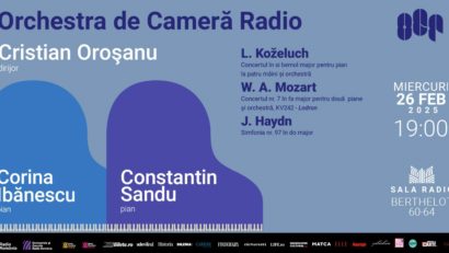 Concert pentru două piane la Sala Radio