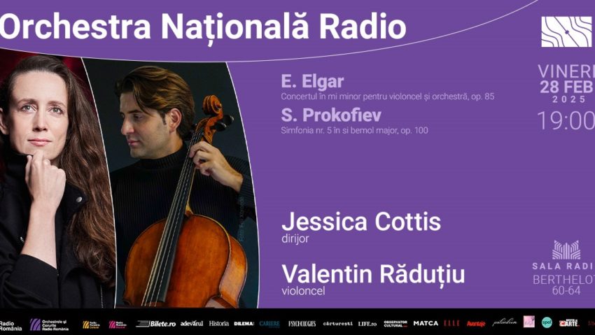Doi invitați de top la Sala Radio: dirijoarea Jessica Cottis și violoncelistul Valentin Răduțiu Doi invitați de top la Sala Radio: dirijoarea Jessica Cottis și violoncelistul Valentin Răduțiu