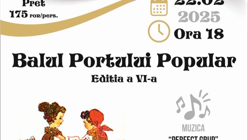 Peste 250 de persoane în costum popular sunt așteptate sâmbătă la Balul Portului Popular de la Sita Buzăului