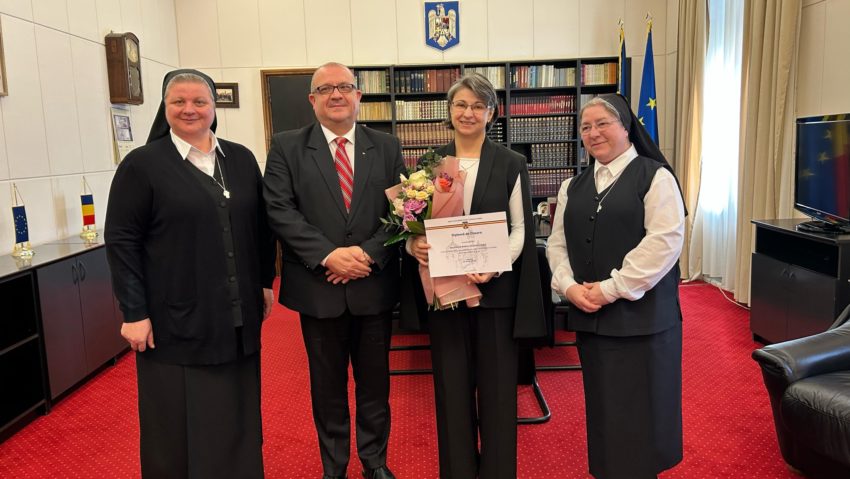 Distincție de onoare acordată unei călugărițe din Sighișoara