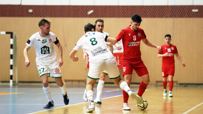 Sf.Gheorghe, surclasată la Galați în play-off Ligii I de futsal Sf.Gheorghe, surclasată la Galați în play-off Ligii I de futsal