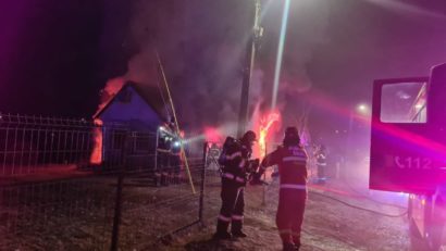 Incendiu la o casă din localitatea Miheșu de Câmpie