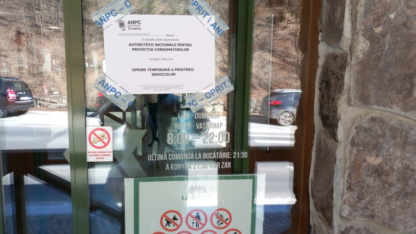 Amenzi de 30.000 de lei şi oprirea temporară a prestării serviciilor la un restaurant din Băile Homorod