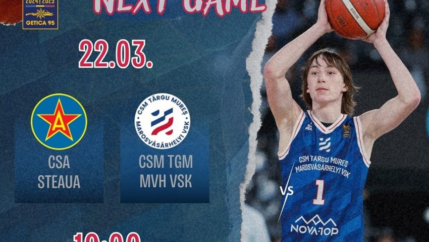 Steaua – CSM Tg.-Mureș, la baschet masculin