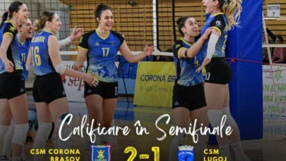 Corona Brașov, în semifinalele Diviziei A1 de volei feminin