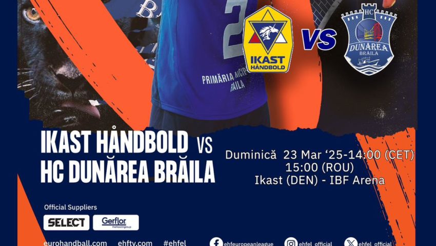 Ikast – Dunărea Brăila, în European League la handbal feminin Ikast – Dunărea Brăila, în European League la handbal feminin