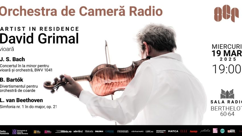 Bach/Bartók/Beethoven, cu violonistul francez David Grimal Bach/Bartók/Beethoven, cu violonistul francez David Grimal