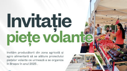 Braşov: Producătorii agricoli, dar şi meşteşugarii – invitaţi în pieţe volante