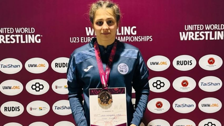 Mureșeanca Georgiana Lircă, medalie de bronz la Europenele de lupte Mureșeanca Georgiana Lircă, medalie de bronz la Europenele de lupte
