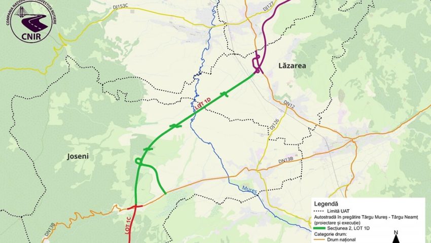 Nouă oferte depuse la contractul pentru supervizarea lucrărilor pe lotul 1D Joseni-Ditrău, al A8