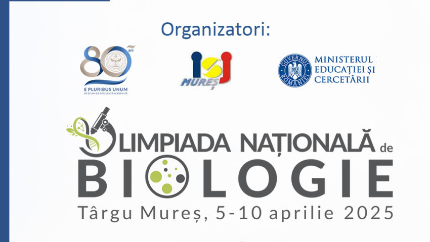 Elevii care participă Olimpiada Națională de Biologie de la Târgu Mureș susțin mâine probele teoretice