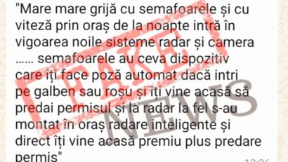 Polițiștii brașoveni dezmint informațiile privind sistemele radar și camerele de supraveghere din municipiu