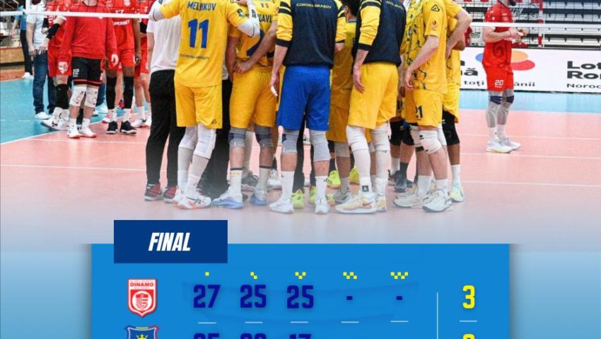 Voleibaliștii brașoveni au pierdut primul joc al finalei cu Dinamo Voleibaliștii brașoveni au pierdut primul joc al finalei cu Dinamo