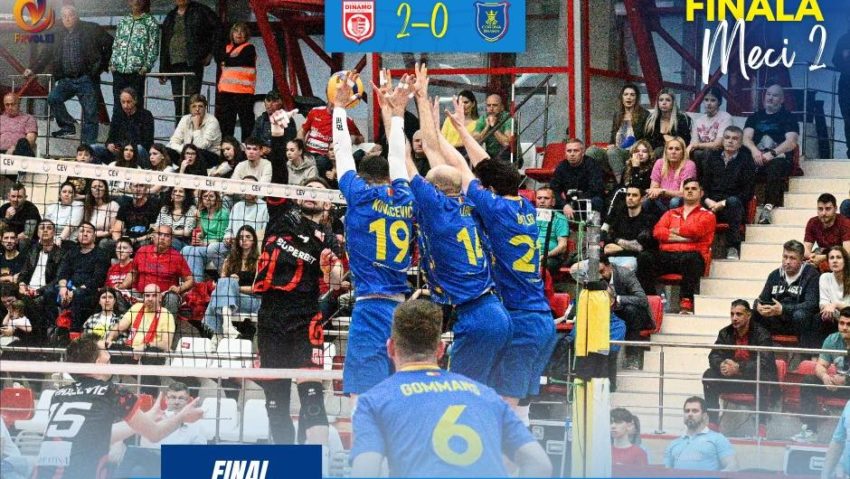 Voleibaliștii dinamoviști au 2-0 în finala cu Brașovul