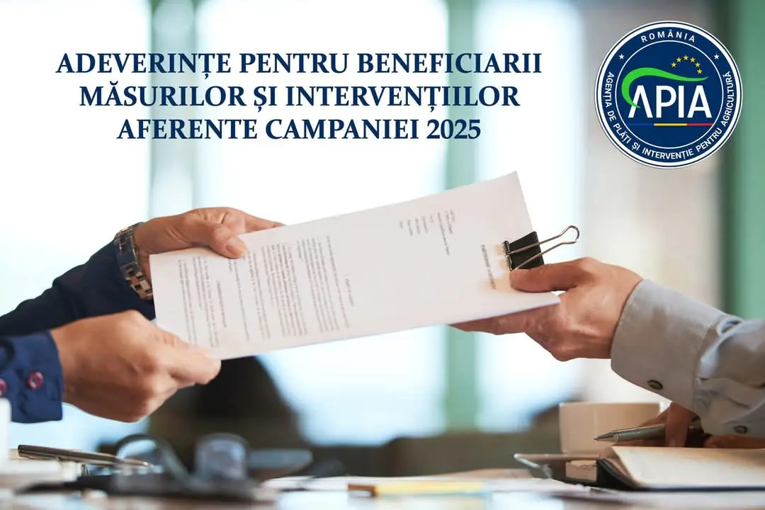 Fermierii pot solicita de azi adeverinţe de la APIA Mureş