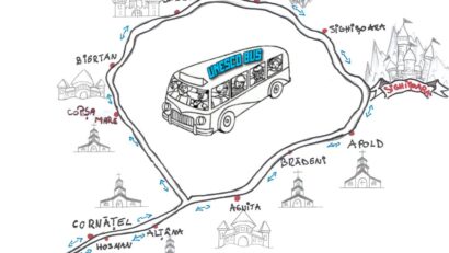 Autobuz turistic între Sibiu, Sighișoara și Brașov