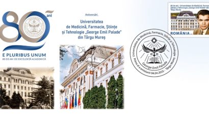 Emisiune de mărci poştale dedicată UMFST din Târgu Mureş
