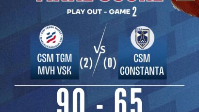 Baschetbaliștii mureșeni conduc Constanța cu 2-0