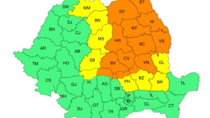 Noi coduri de instabilitate atmosferică emise de meteorologi
