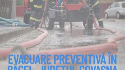 Covasna: Pericol de inundaţii la Băcel