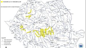 Cod galben de viituri pentru 15 judeţe, până mâine