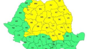 Mai mult de jumătate din teritoriul României este astăzi sub cod galben de instabilitate atmosferică