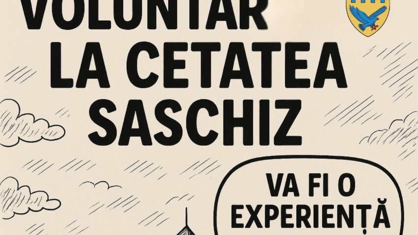 Primăria Saschiz caută voluntari pentru însoţirea turiştilor în situl UNESCO şi la Cetatea Ţărănească Primăria Saschiz caută voluntari pentru însoţirea turiştilor în situl UNESCO şi la Cetatea Ţărănească
